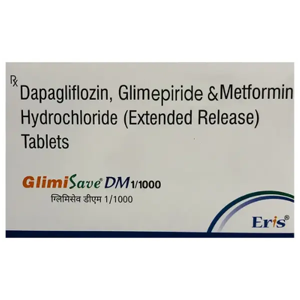 Glimisave DM 10mg/1mg/1000mg Tablet